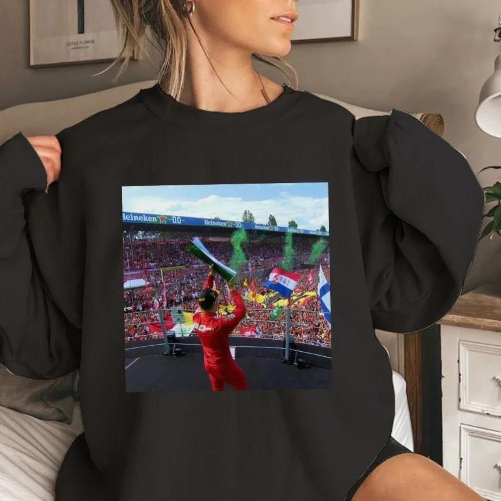 Charles Leclerc Monza 2019 Formula One Racing Fan Graphic Sweatshirt